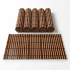 Natural Weave Bamboo Placemat in Dark Brown