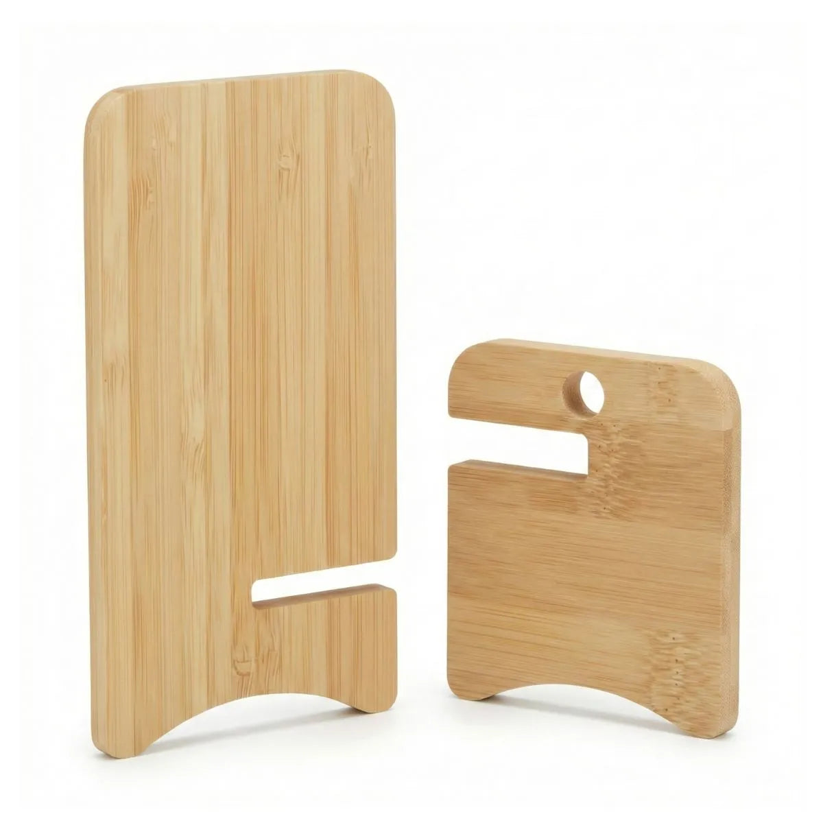 Bamboo Mobile Phone Stand, made from bamboo, designed for steady placement and comfortable viewing angles.