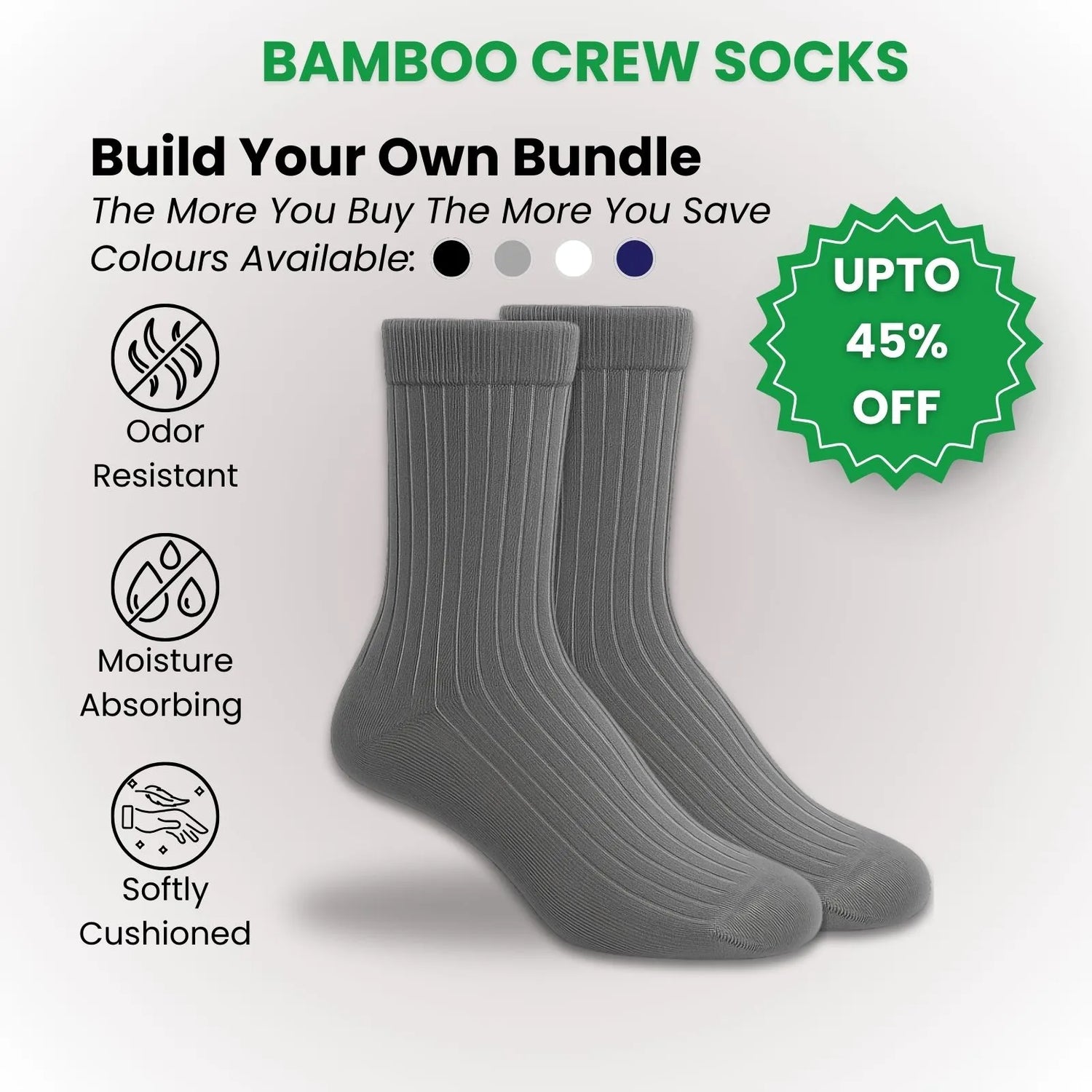 Bamboo Crew Socks – Build Your Own Bundle