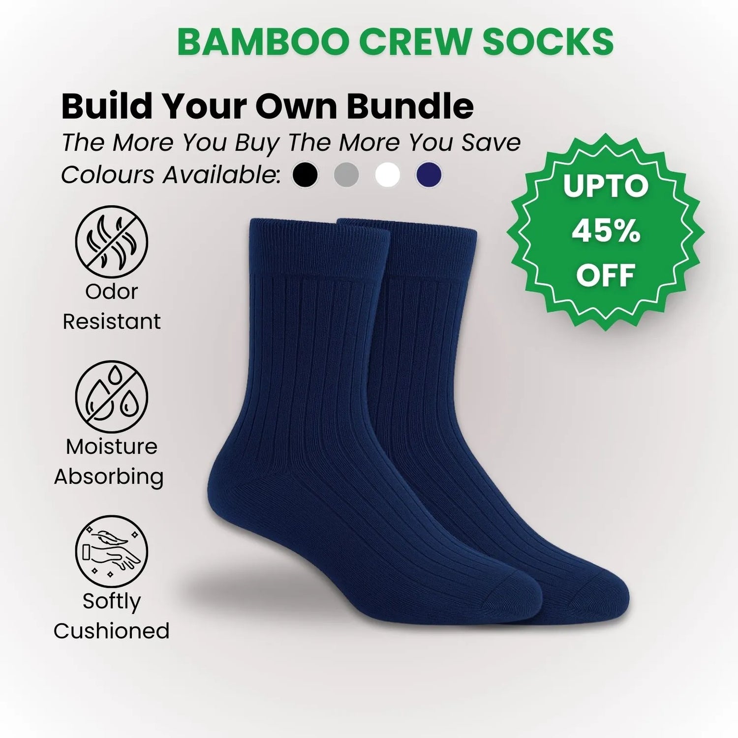 Bamboo Crew Socks – Build Your Own Bundle