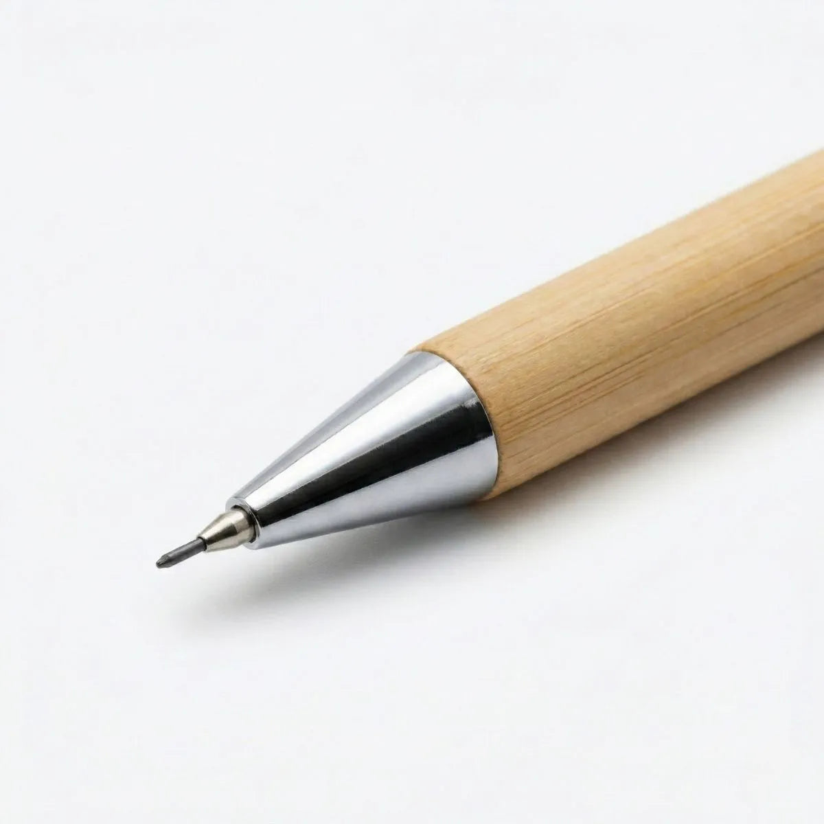 Close-up of a Bamboo Mechanical Pencil showcasing its sleek design and comfortable grip for everyday writing.