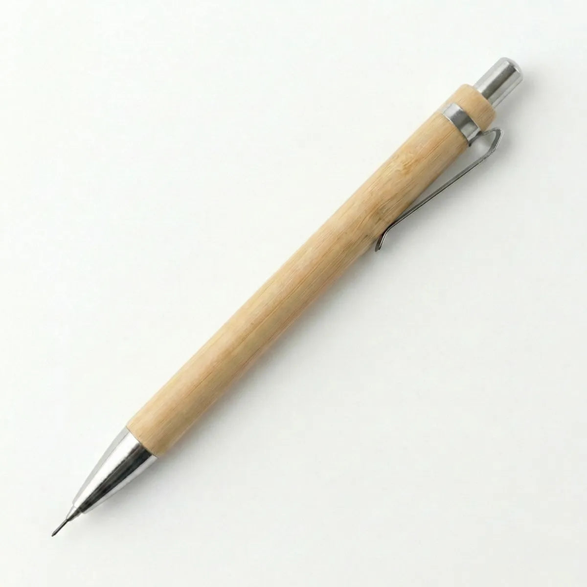 Bamboo Mechanical Pencil designed for smooth writing, featuring a comfortable grip and sleek design in a pack of 2.