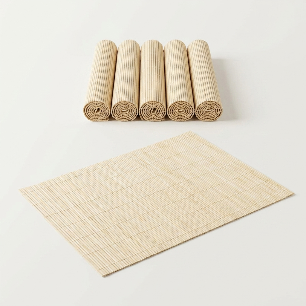 Classic Bamboo Placemat in Beige