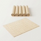 Classic Bamboo Placemat in Beige