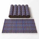 Natural Weave Bamboo Placemat in Blue
