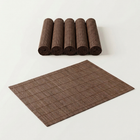 Classic Bamboo Placemat in Dark Brown