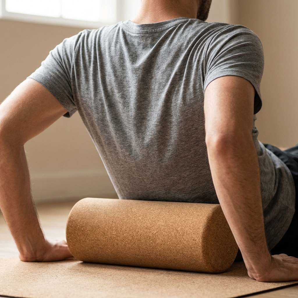 Cork Roller Set (3-in-1) — use case, rolling out the back