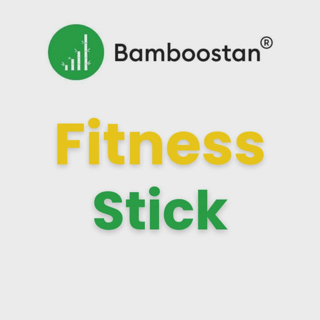 Bamboo Yoga and Fitness Stick – Bamboo Stick for Better Posture, Flexibility & Balance Training