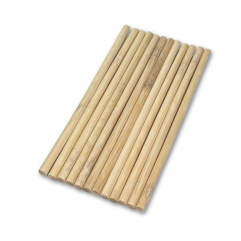 Bamboo Round Sticks Multiple Sizes for DIY, School Projects and Designers