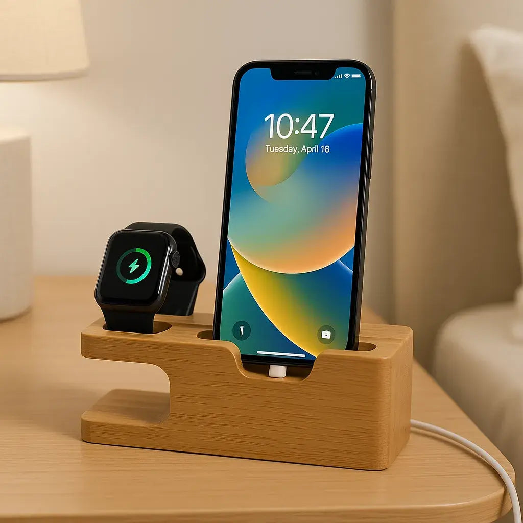 Natural Bamboo Charging Dock
