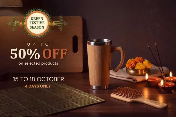 Green festive season: up to 50% off on gifts and everyday pieces for the festive season.