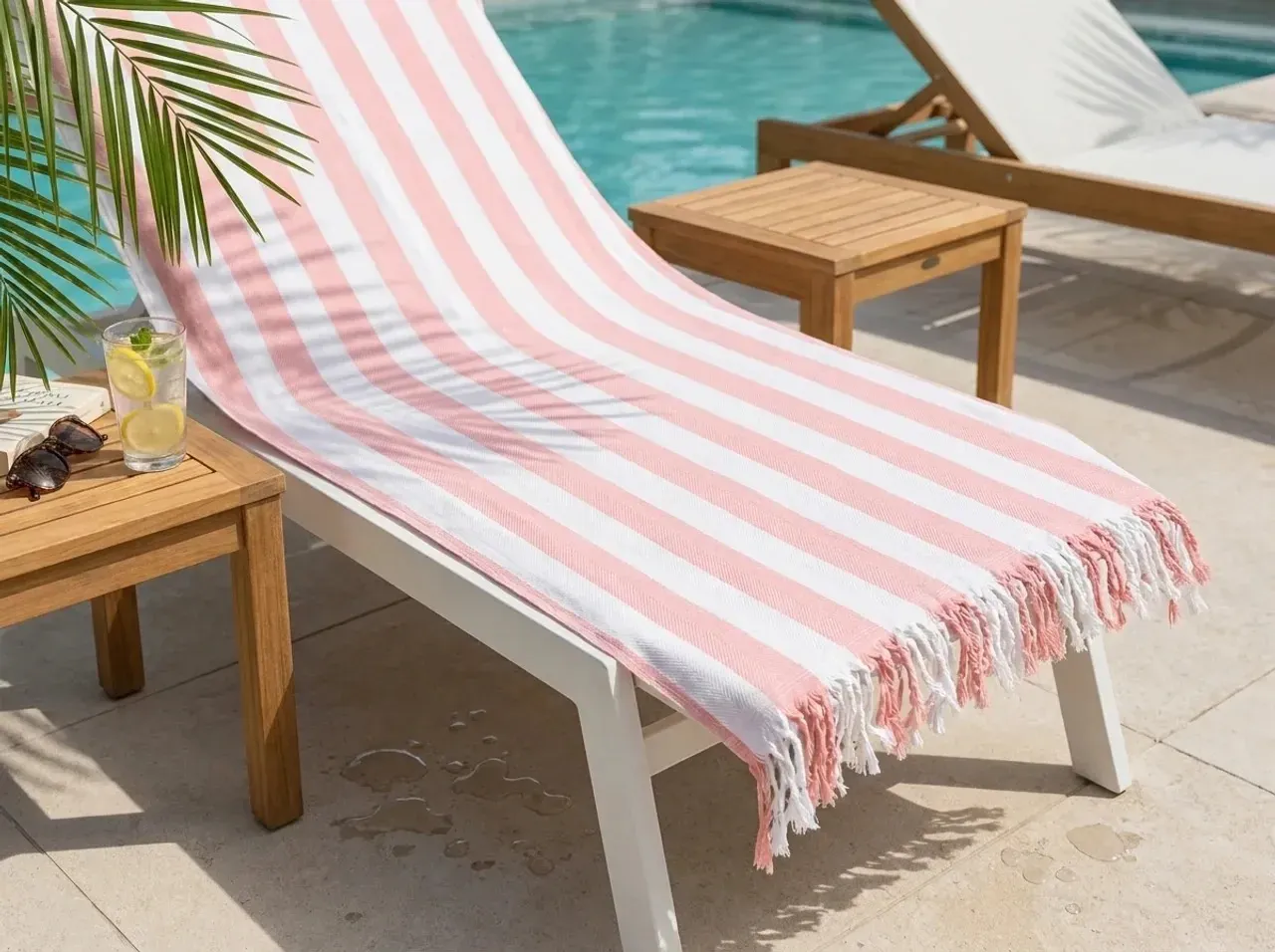 Over the pool lounger