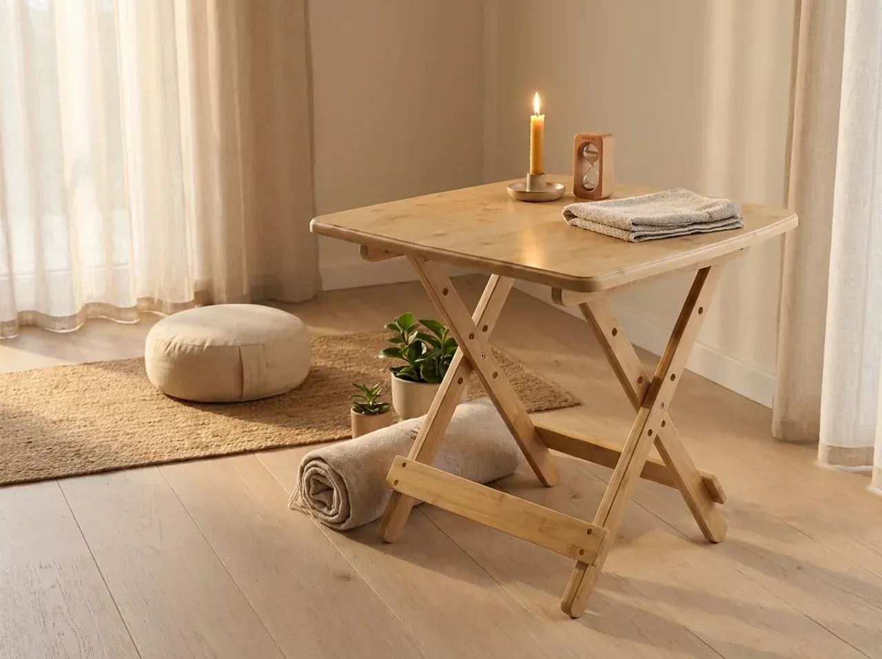 The yoga or meditation corner