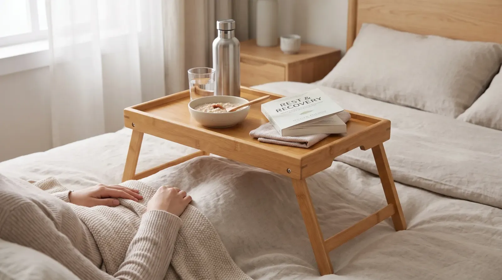 Meals and books within reach