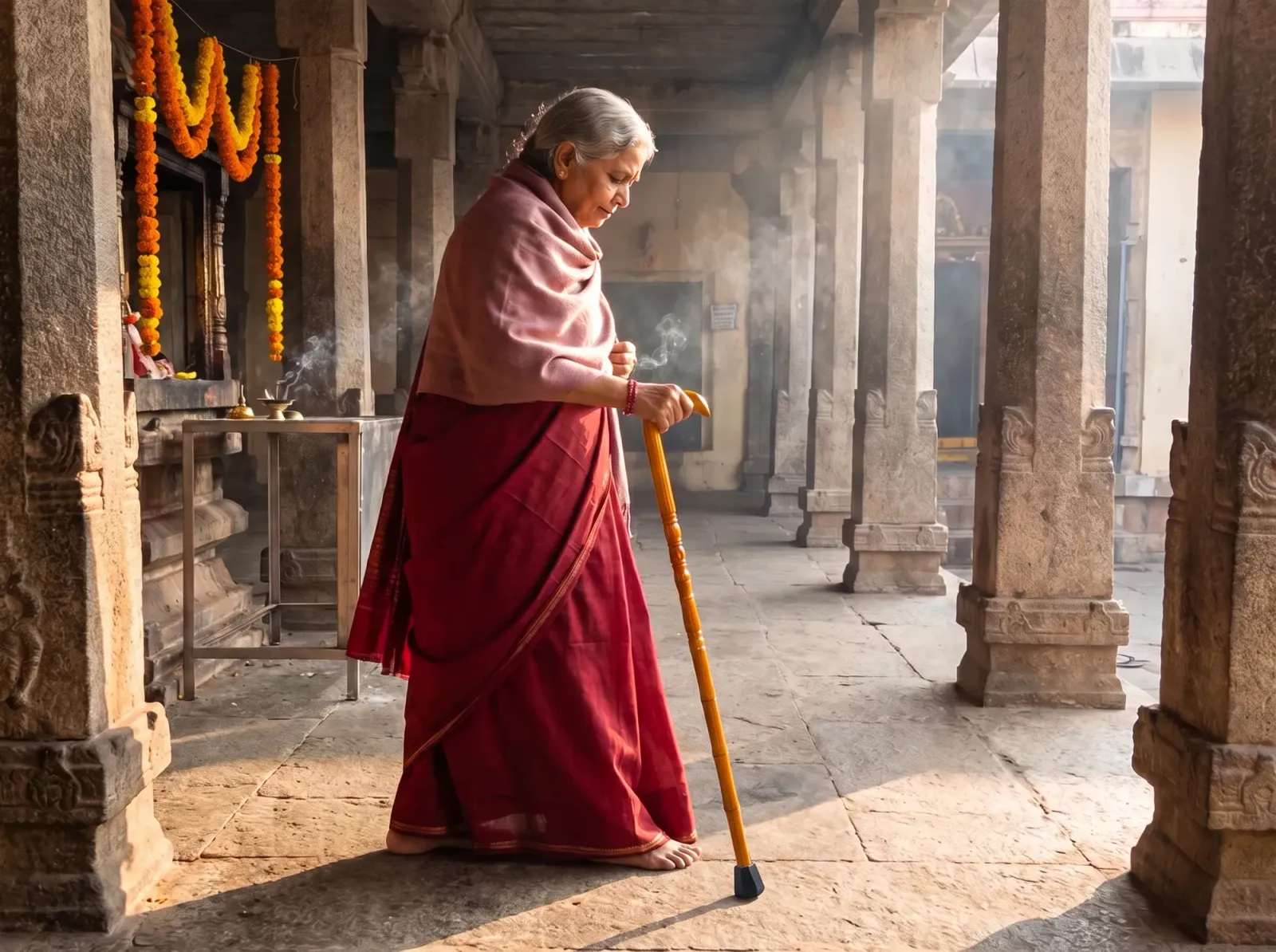 The temple or market trip