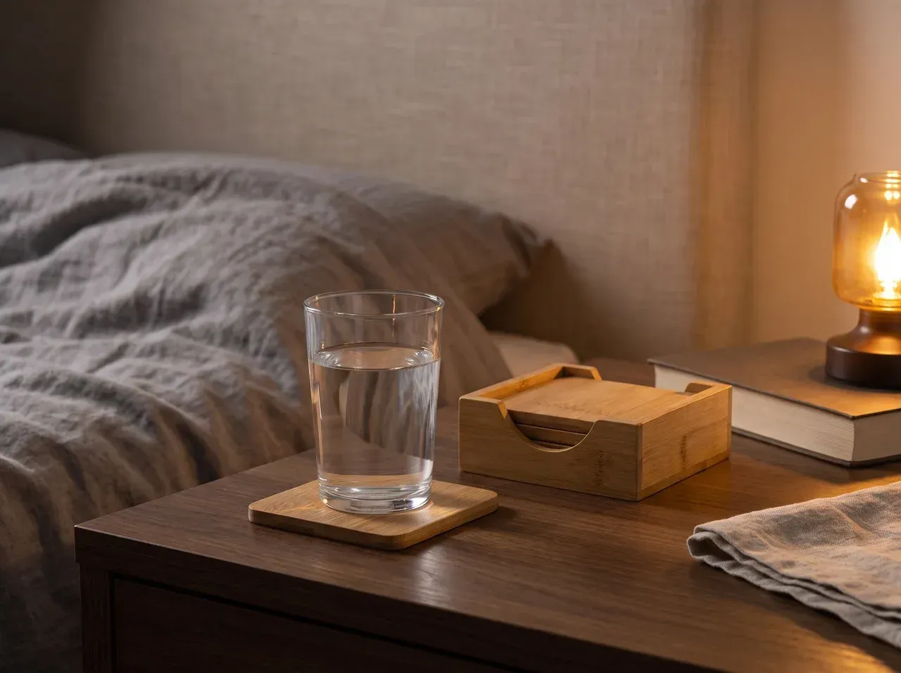 The bedside table